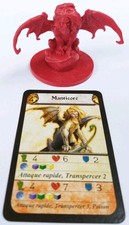 Figurine manticore rouge d'occasion  Tain-l'Hermitage