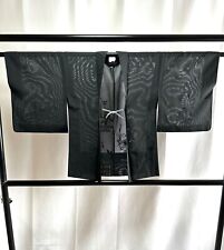 Jaqueta Haori Japonesa Vintage - Jaqueta Kimono Preta Haori Antiga comprar usado  Enviando para Brazil