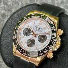 Seikmod ChronoTona | Mostrador Meteoro Cronógrafo Ouro Rosa NH38 Safira Aut comprar usado  Enviando para Brazil