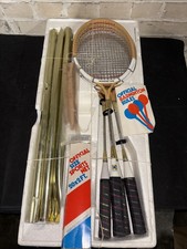 Conjunto de badminton vintage não usado 4 raquetes, rede, estacas conjunto externo comprar usado Conjunto de badminton vintage não usado 4 raquetes, rede, estacas conjunto externo comprar usado  Enviando para Brazil