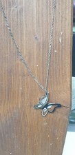Collana pendente farfalla usato  Italia