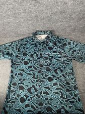 Camisa masculina vintage Don Giovanni Califórnia linho selvagem abstrato poliéster GG, usado comprar usado  Enviando para Brazil