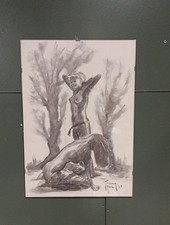 Quadro carboncino nudo usato  Verrone