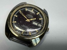 Omega Geneve Electronic F300hz relógio de quartzo 198.031 vintage masculino mostrador vinho tinto comprar usado  Enviando para Brazil
