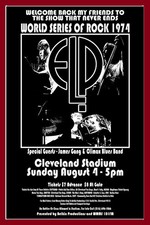 1974 EMERSON LAKE AND PALMER PÔSTER CONCERTO ARTE DE PAREDE IMPRESSÃO CLEVELAND OHIO comprar usado 1974 EMERSON LAKE AND PALMER PÔSTER CONCERTO ARTE DE PAREDE IMPRESSÃO CLEVELAND OHIO comprar usado  Enviando para Brazil