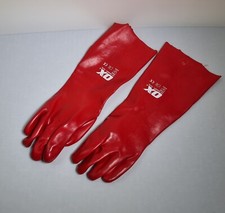 Red pvc gauntlets for sale  NORTHAMPTON