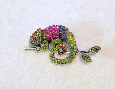 Beautiful rhinestone chameleon for sale  Little River