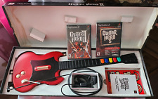 Pacote de guitarra PS2 Guitar Hero 2 SG com caixa 2 jogos GH2 GH5 novo controle de adesivos comprar usado  Enviando para Brazil