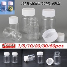 Recipientes de amostra de reagente frasco líquido vazio plástico 1-100 peças 15ml-50ml comprar usado  Enviando para Brazil