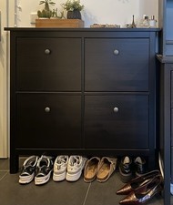 Hemnes schuhschrank schwarzbra gebraucht kaufen  Duisburg