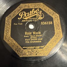 Pathe 78 RPM Harl Smith Orchestra - Rose Marie 036158 V Hot Jazz comprar usado  Enviando para Brazil