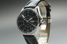 [Perto de ESTADO PERFEITO] HAMILTON CÁQUI H646110 41mm mostrador preto data do dia relógio masculino quartzo comprar usado  Enviando para Brazil