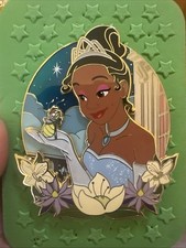 Pin Fantasia Disney Princesa e o Sapo TIANA Vestido Azul Raio Heroína Momentos comprar usado  Enviando para Brazil
