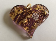 Murano pendentif coeur d'occasion  Carcassonne