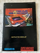 Top Gear 3000 SNES manual/somente livreto de instruções, usado comprar usado  Enviando para Brazil