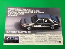 SAAB 9000 TURBO VINTAGE ANÚNCIO IMPRESSO ORIGINAL IMPRESSO IMPRESSO 2 PÁGINAS comprar usado  Enviando para Brazil