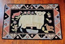 Hand hooked wool for sale  Southbridge