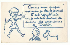 Buvard tintin républicain d'occasion  Chaumont