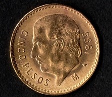 Messico 1955 moneta usato  Cagliari
