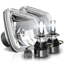 Farol de LED 5x7" 7x6" feixe alto-baixo para Chevy Corvette C4 1984-1996, usado comprar usado  Enviando para Brazil