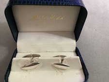 Men silver cufflinks for sale  CHRISTCHURCH