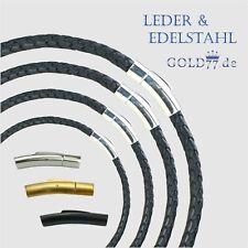Lederkette geflochten schwarz gebraucht kaufen  Prien a.Chiemsee