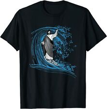 Nova Camiseta Limitada Engraçada Surfing Jesus P-3XL Frete Grátis, usado comprar usado  Enviando para Brazil