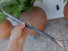 VINTAGE PEQUENO 17" CABRA ARTESÃO PUXADOR DE UNHAS DE CORVO HEXÁGONO AÇO FORJADO comprar usado  Enviando para Brazil