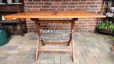 Teakgartentische klappbar gebr gebraucht kaufen  Gronau