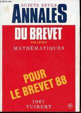 Mathématiques annales brevet d'occasion  Saint-Denis-de-Pile