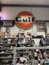 Gulf oil embossed for sale  Orange