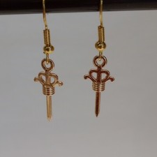 Sword drop earrings for sale  CHESTERFIELD
