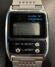 Relógio cronógrafo retrô década de 1970/80 Orient digital alarme quartzo (não testado), usado comprar usado  Enviando para Brazil