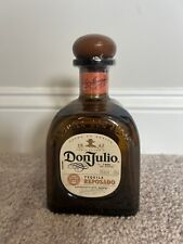 ¡BOTELLA VACÍA DON JULIO REPOSADO TEQUILA 750 ML VIDRIO MARRÓN! ¡DECORATIVO! segunda mano  Embacar hacia Argentina