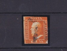 Sicília 1859 1/2 Gr. Placa Orange Paper Palermo II usada (Cod.6795), usado comprar usado  Enviando para Brazil