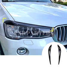 Capa pálpebra sobrancelha farol estilo carbono ABS para BMW X3 X4 F25 F26 2014-2017 comprar usado  Enviando para Brazil