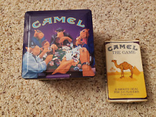 DE COLECCIÓN 1994 JOE CAMEL CIGARRILLOS FICHAS DE PÓQUER EN CAJA DE ESTAÑO MÁS 1992 JUEGO DE CAMELLOS segunda mano  Embacar hacia Argentina