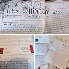 1825 vellum indenture for sale  NORTHWICH