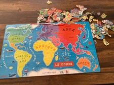 Janod puzzle carte d'occasion  Sainte-Soulle