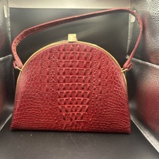 Bolsa de alça superior vintage Dover EUA estampa de jacaré borgonha comprar usado Bolsa de alça superior vintage Dover EUA estampa de jacaré borgonha comprar usado  Enviando para Brazil