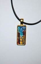 Pendentif métal verre d'occasion  Loué