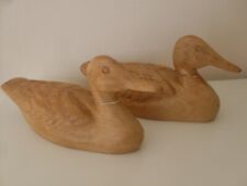 Ducks carved natural for sale  BURY ST. EDMUNDS