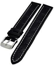 Uhrenarmband kalbleder schwarz gebraucht kaufen  Rheine