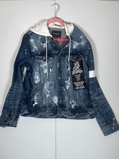 Jaqueta jeans masculina Cult Of Individuality tipo IV punho duplo fita XXL comprar usado  Enviando para Brazil