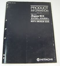 Hitachi super ex100 for sale  Clayton