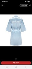 Blue bridesmaid robe for sale  LEEDS