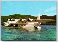 Cartão postal de avião Ansett Airlines barco voador curto Sandringham Lord Howe Is HD9, usado comprar usado  Enviando para Brazil