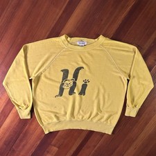 Usado, Moletom vintage anos 70 anos 80 gola redonda Raglan amarelo grande comprar usado  Enviando para Brazil