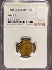 1801 half guinea for sale  LONDON