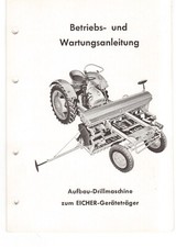 Eicher geräteträger drillmas gebraucht kaufen  Dingolfing